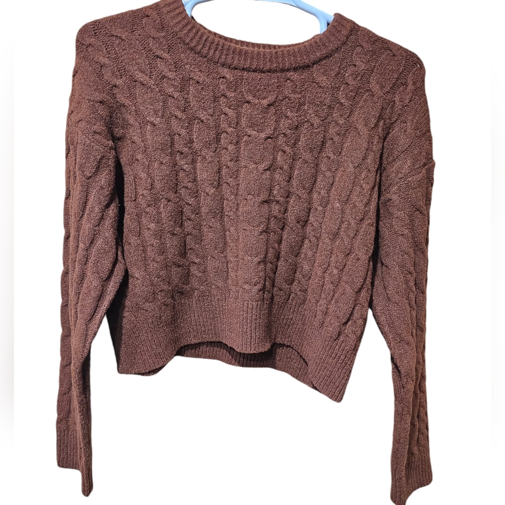 a new day Brown Cable Knit Sweater